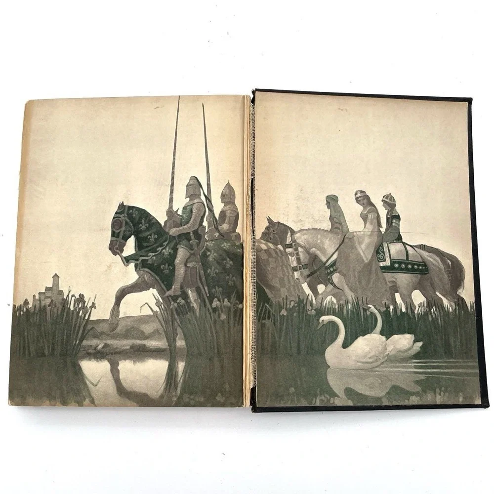 The Boy's King Arthur bySidneyLanier Illustrated byN.C.Wyeth Hardcover Scribner